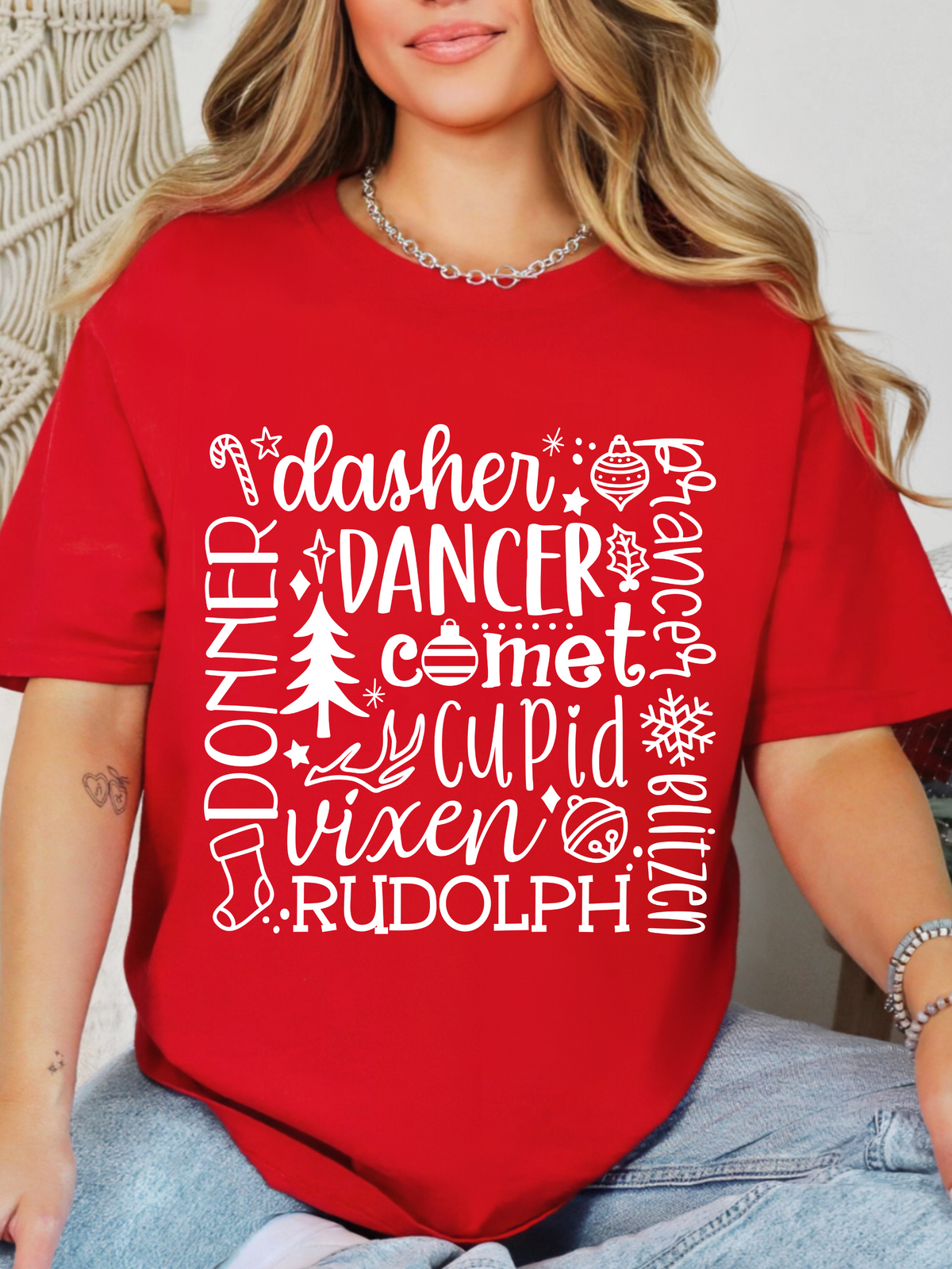 Shop Dasher Dancer Vixen Graphic online at Willow Boutique – best boutique for women’s fashion.