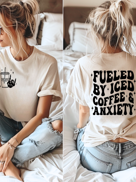 Fueled By Iced Coffee Graphic (Front & Back)