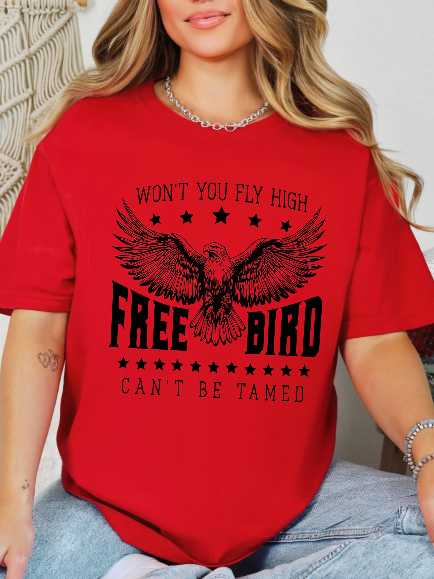 Fly High Free Bird Graphic