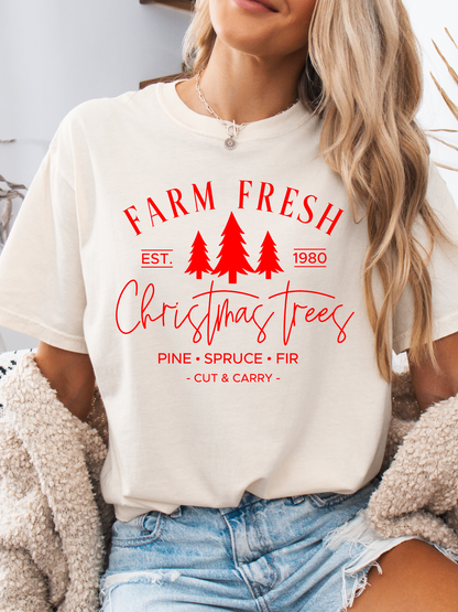 Shop Willie's Christmas Tree Farm Graphic online at Willow Boutique – best boutique for women’s fashion.