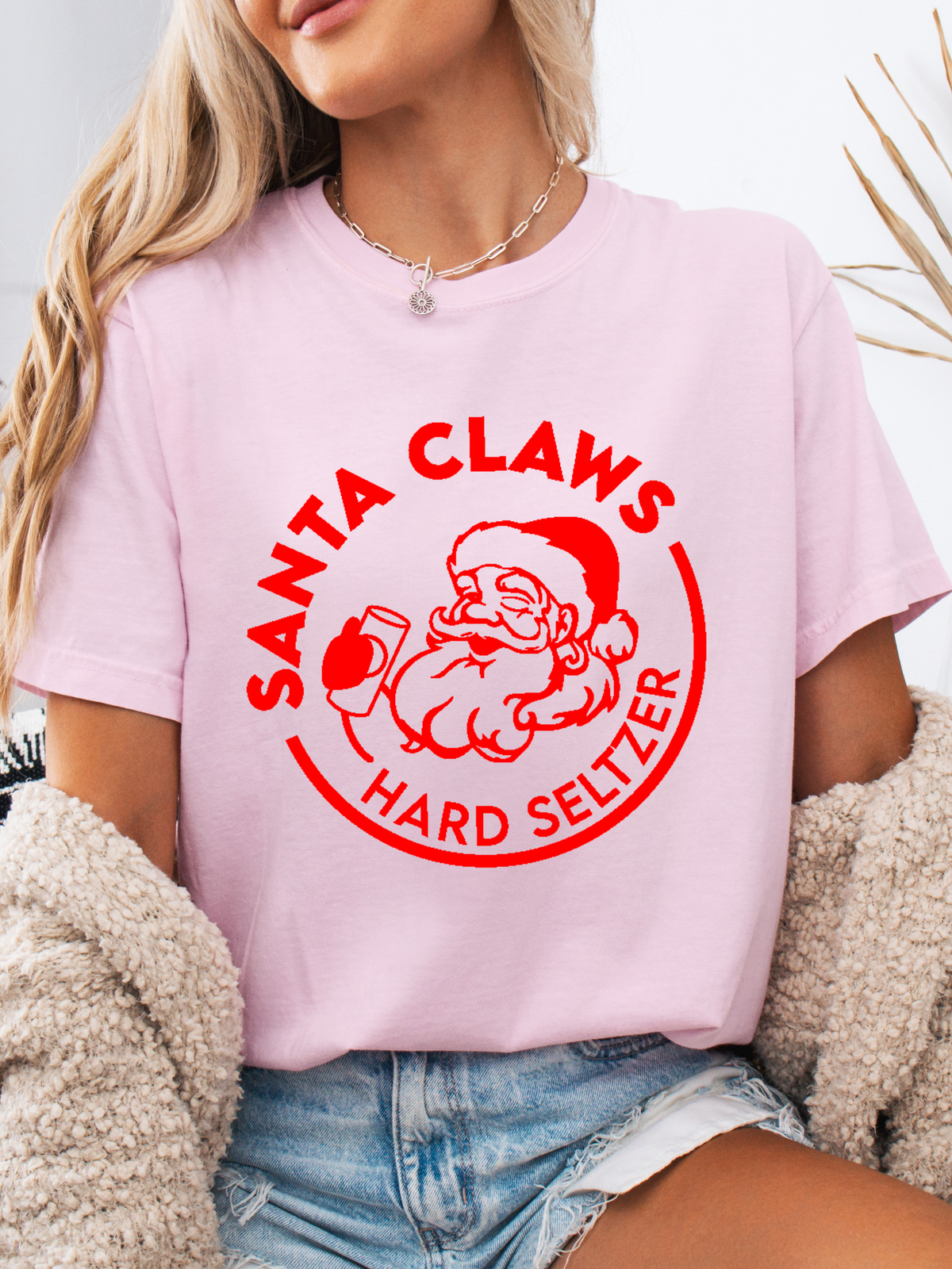 Santa Claws Crewneck Graphic