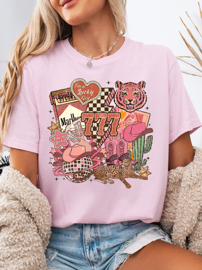 Lucky Western Cowgirl Graphic Tee