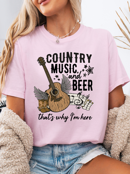 Country Music And Beer Graphic