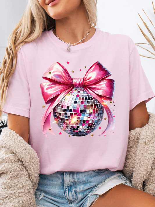 Disco Babe Bow Graphic Tee