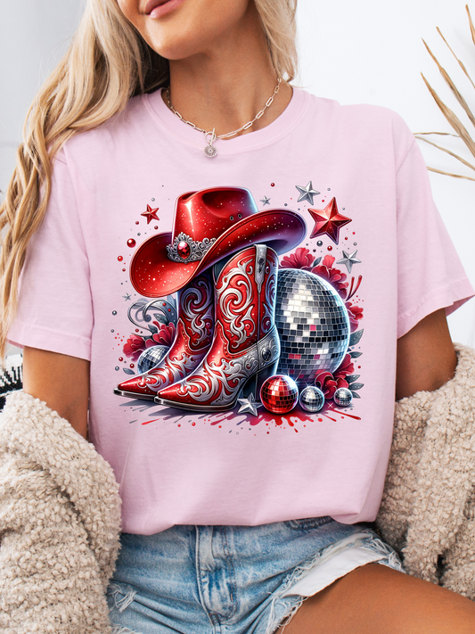 Red White and Disco Graphic Tee