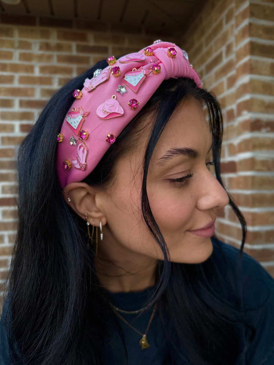 Starry Cowgirl Charmed Knotted Headband