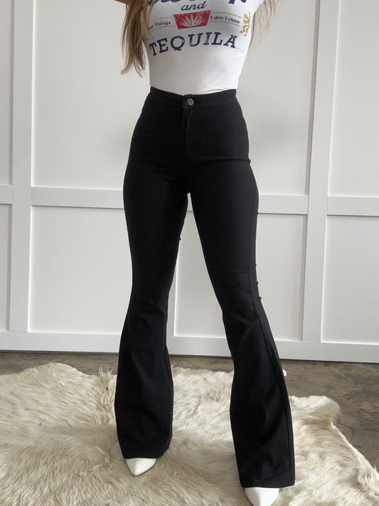 Buy our "Fiona High Waisted Bell Bottom Flare Jeans - Black" online – Willow Boutique Clothing. Shop stylish Fiona High Waisted Bell Bottom Flare Jeans - Black today.