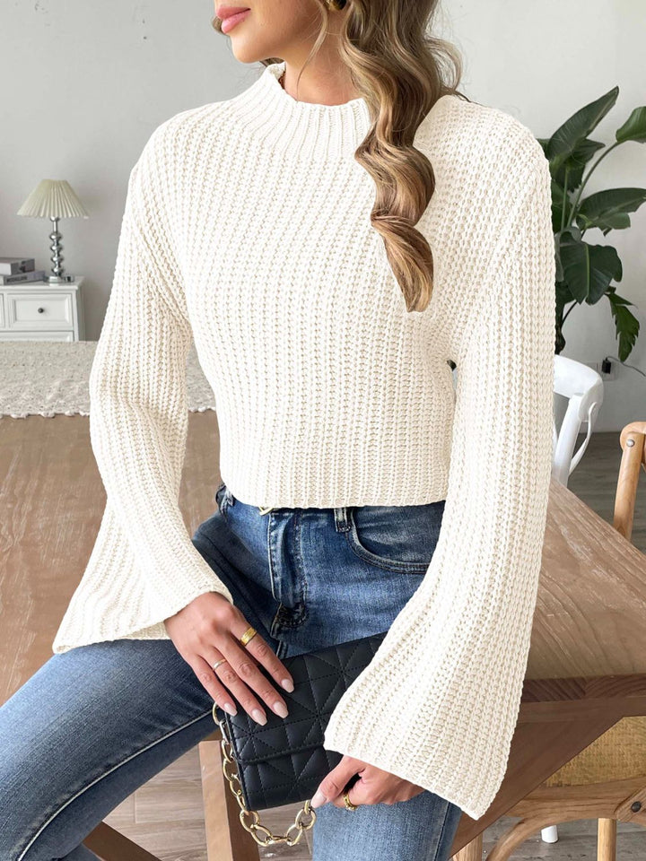 PREORDER: Timeless Warmth Mock Neck Long Sleeve Sweater