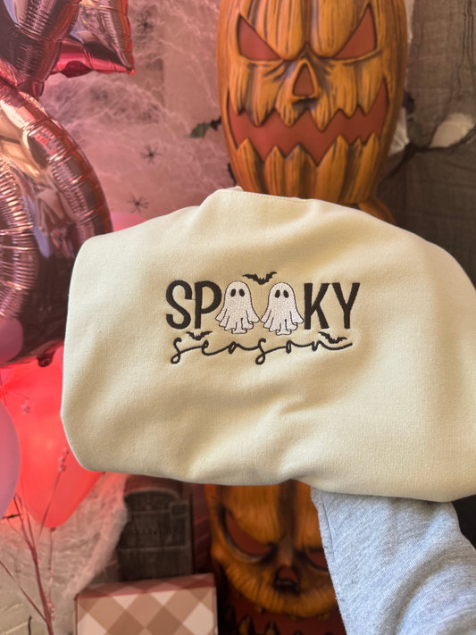 Spoooky Season Embroidered Crewneck