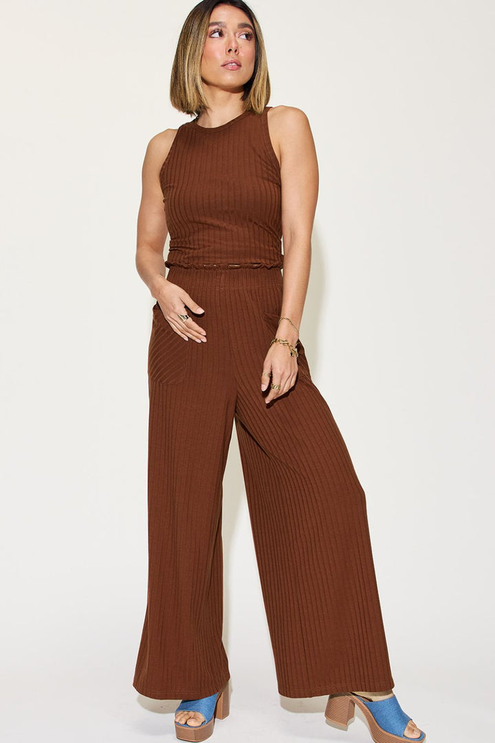 It Takes Two to Tango Tank and Wide Leg Pants Set