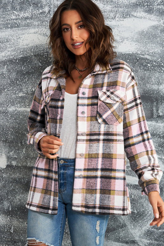 Buy our "PREORDER: Aspen Plaid Button Front Shirt Jacket with Breast Pockets" online – Willow Boutique Clothing. Shop stylish PREORDER: Aspen Plaid Button Front Shirt Jacket with Breast Pockets today.