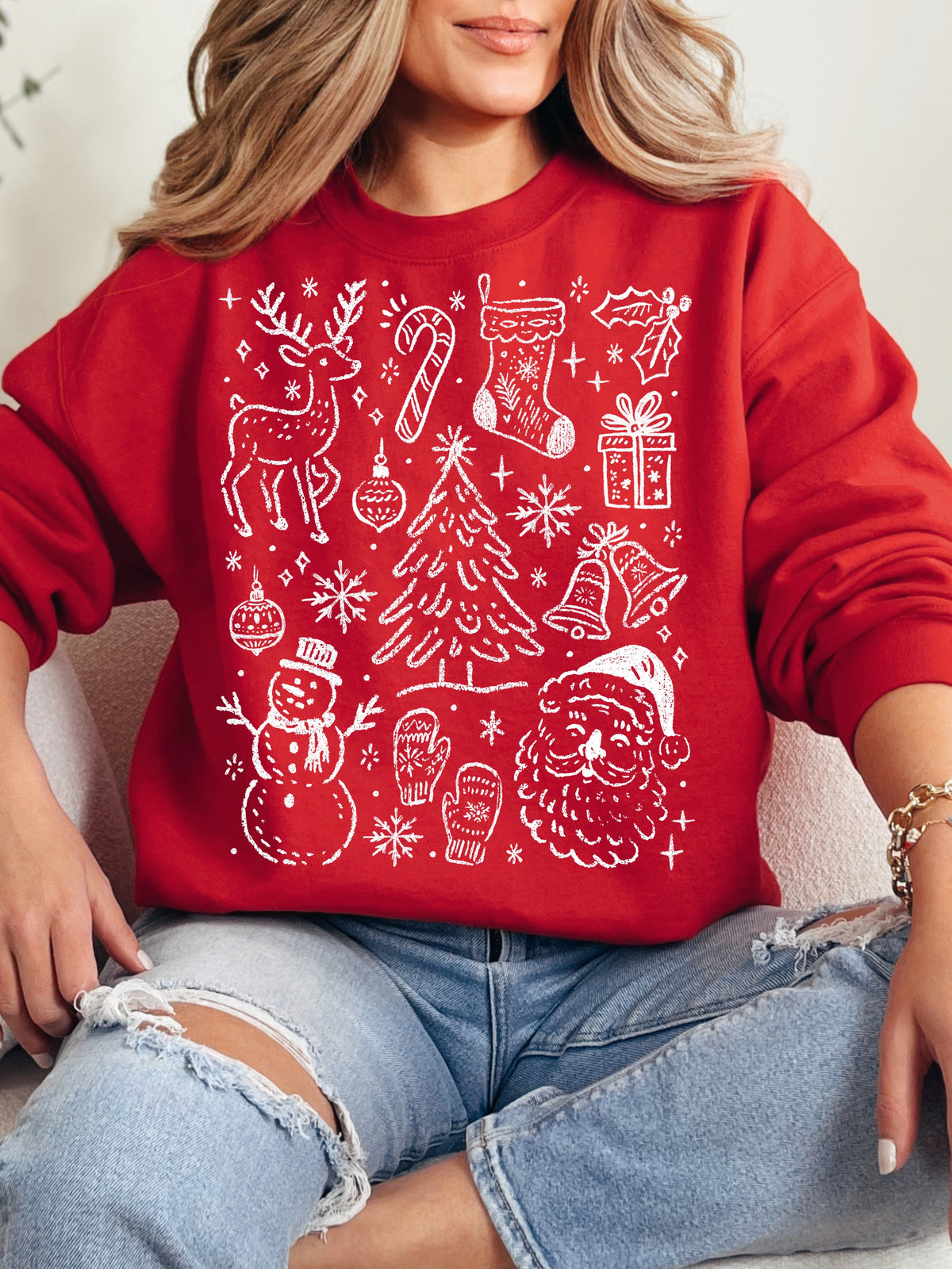 Whimsical Christmas Graphic Crewneck