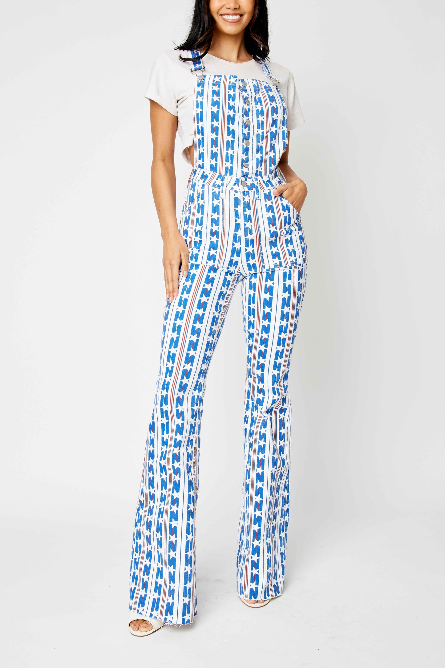 Red, White, and You Overalls