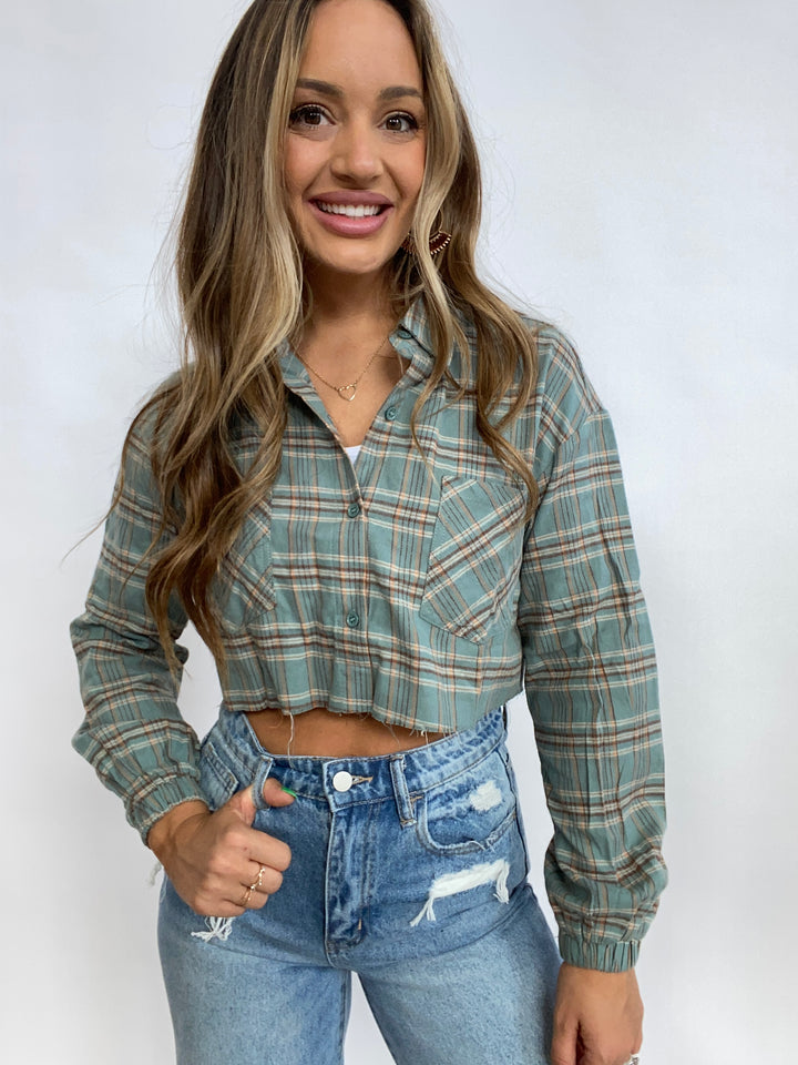 Rory Plaid Cropped Flannel