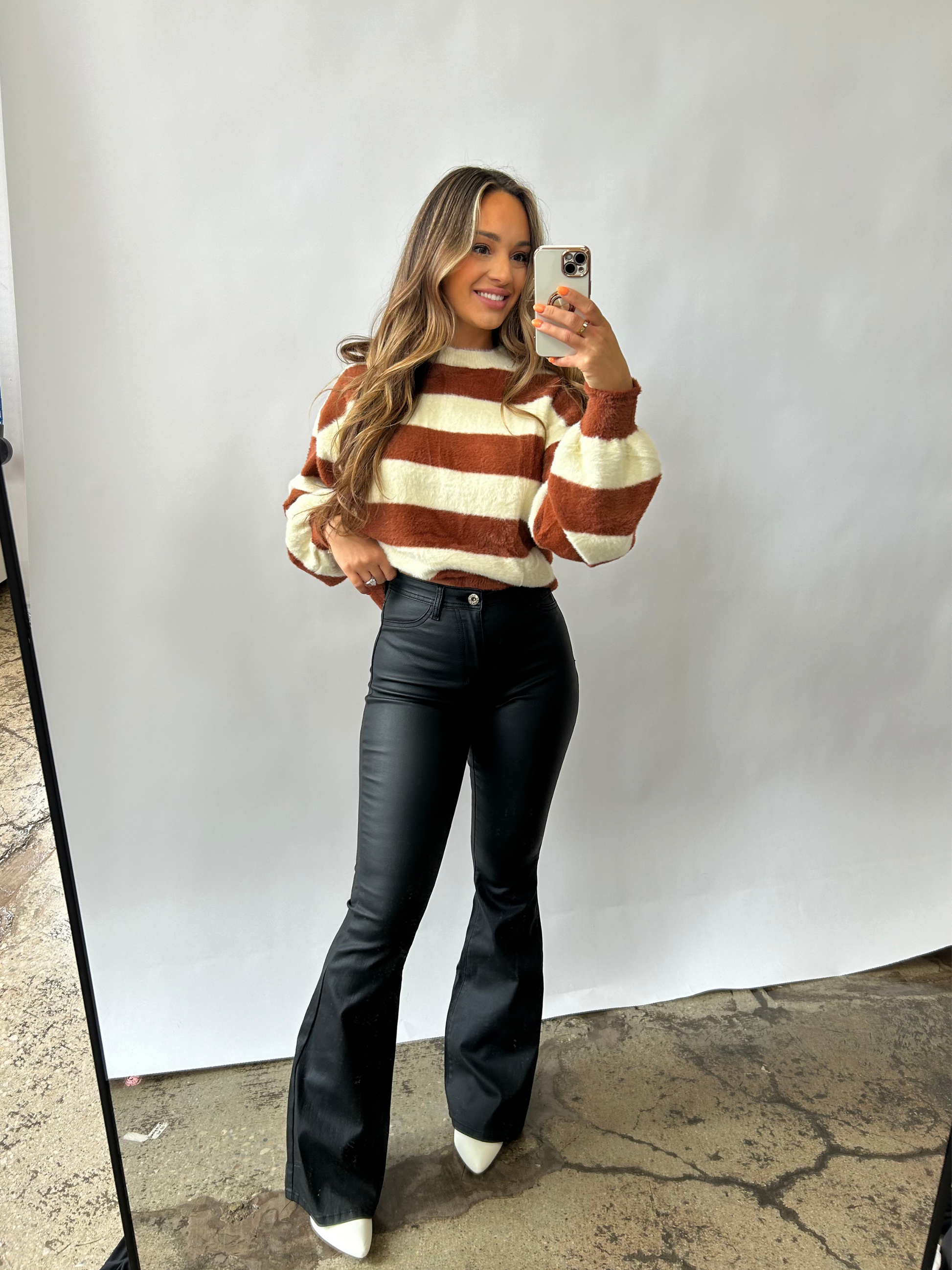 Buy our "Leather Blakely High Waisted Bell Bottom Flare Jeans - Black" online – Willow Boutique Clothing. Shop stylish Leather Blakely High Waisted Bell Bottom Flare Jeans - Black today.