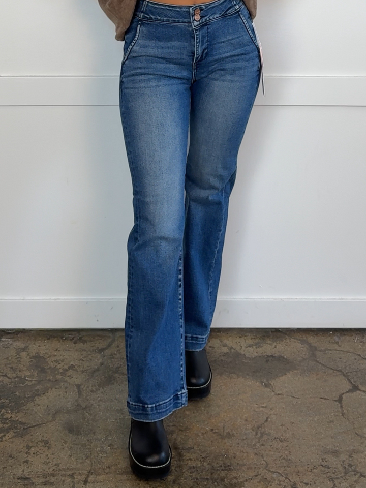 Brooklyn Risen Tummy Control High Rise Bootcut Jeans