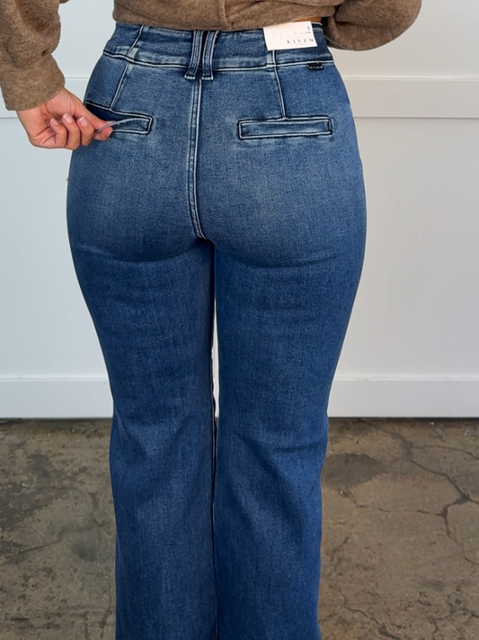 Brooklyn Risen Tummy Control High Rise Bootcut Jeans