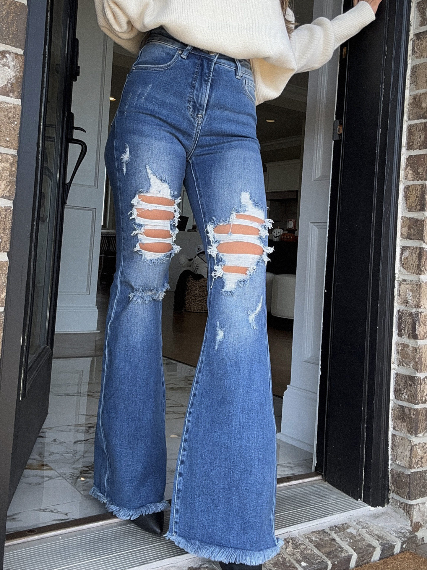 Viral Lainey Tummy Control Flare Jeans