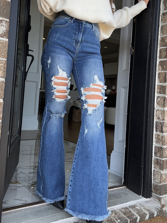 Viral Lainey Tummy Control Flare Jeans