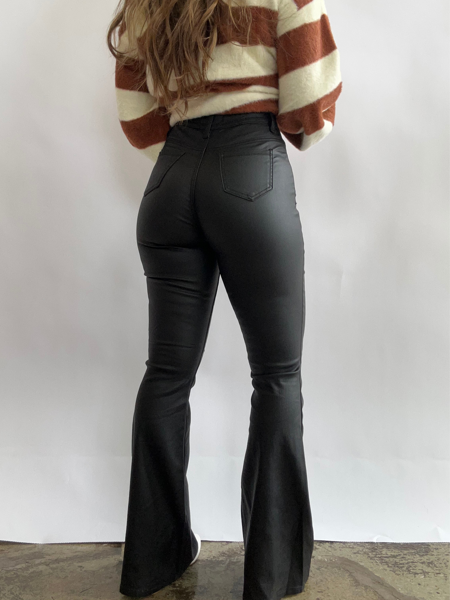 Buy our "Leather Blakely High Waisted Bell Bottom Flare Jeans - Black" online – Willow Boutique Clothing. Shop stylish Leather Blakely High Waisted Bell Bottom Flare Jeans - Black today.