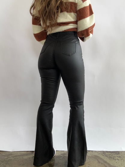 Buy our "Leather Blakely High Waisted Bell Bottom Flare Jeans - Black" online – Willow Boutique Clothing. Shop stylish Leather Blakely High Waisted Bell Bottom Flare Jeans - Black today.