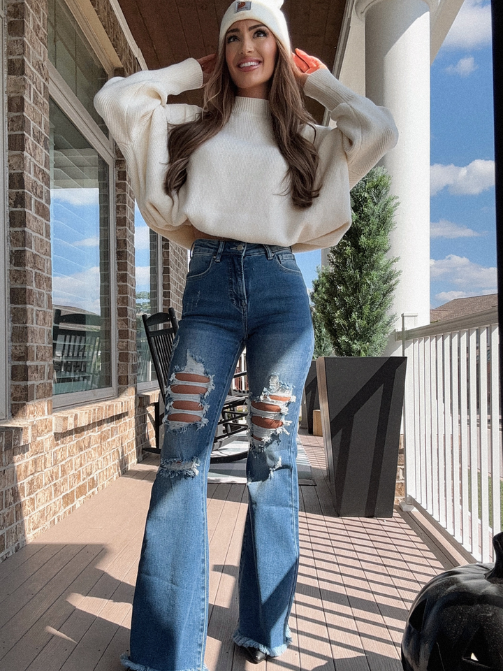 Viral Lainey Tummy Control Flare Jeans