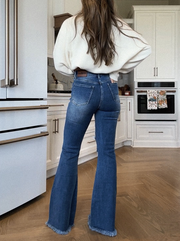 Viral Lainey Tummy Control Flare Jeans