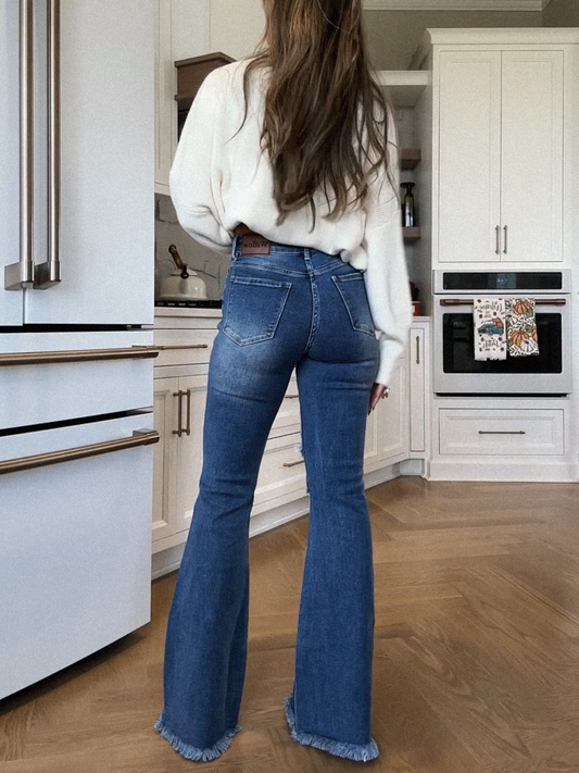 Viral Lainey Tummy Control Flare Jeans