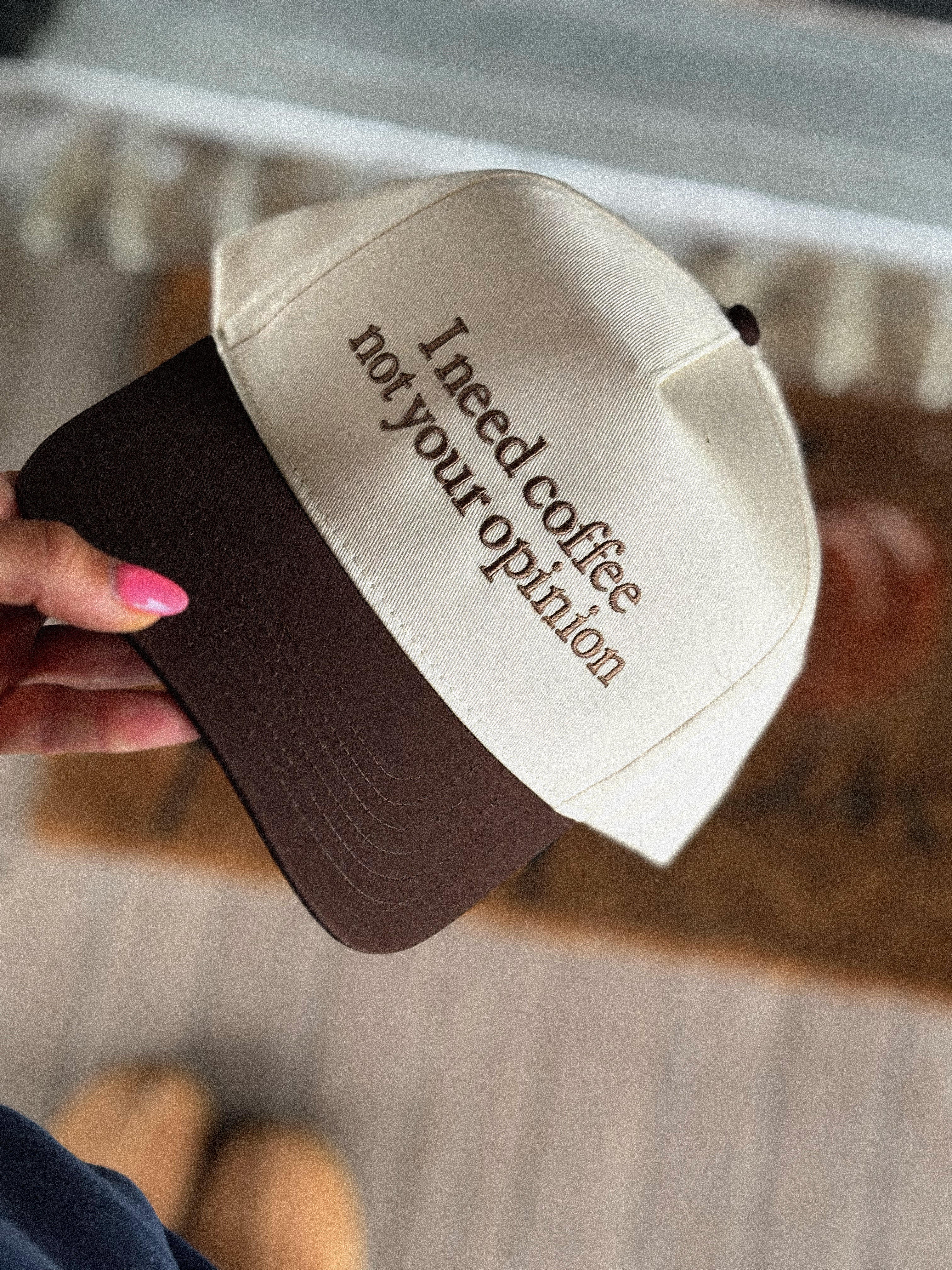 I Need Coffee, Not Your Opinion Trucker Hat – Willow Boutique