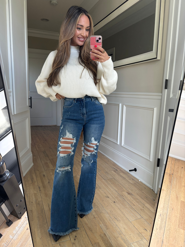 Viral Lainey Tummy Control Flare Jeans