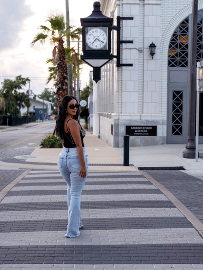 Buy our "Keep Up Flare Acid/Dark Wash Jeans" online – Willow Boutique Clothing. Shop stylish Keep Up Flare Acid/Dark Wash Jeans today.