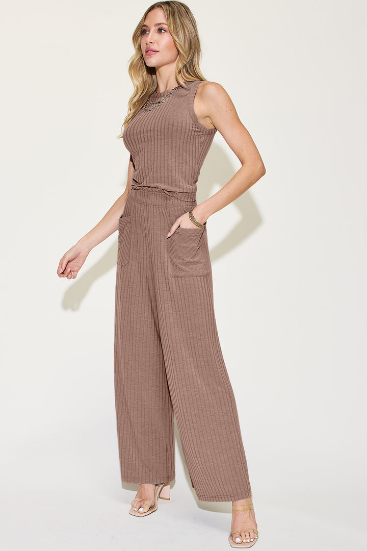 It Takes Two to Tango Tank and Wide Leg Pants Set