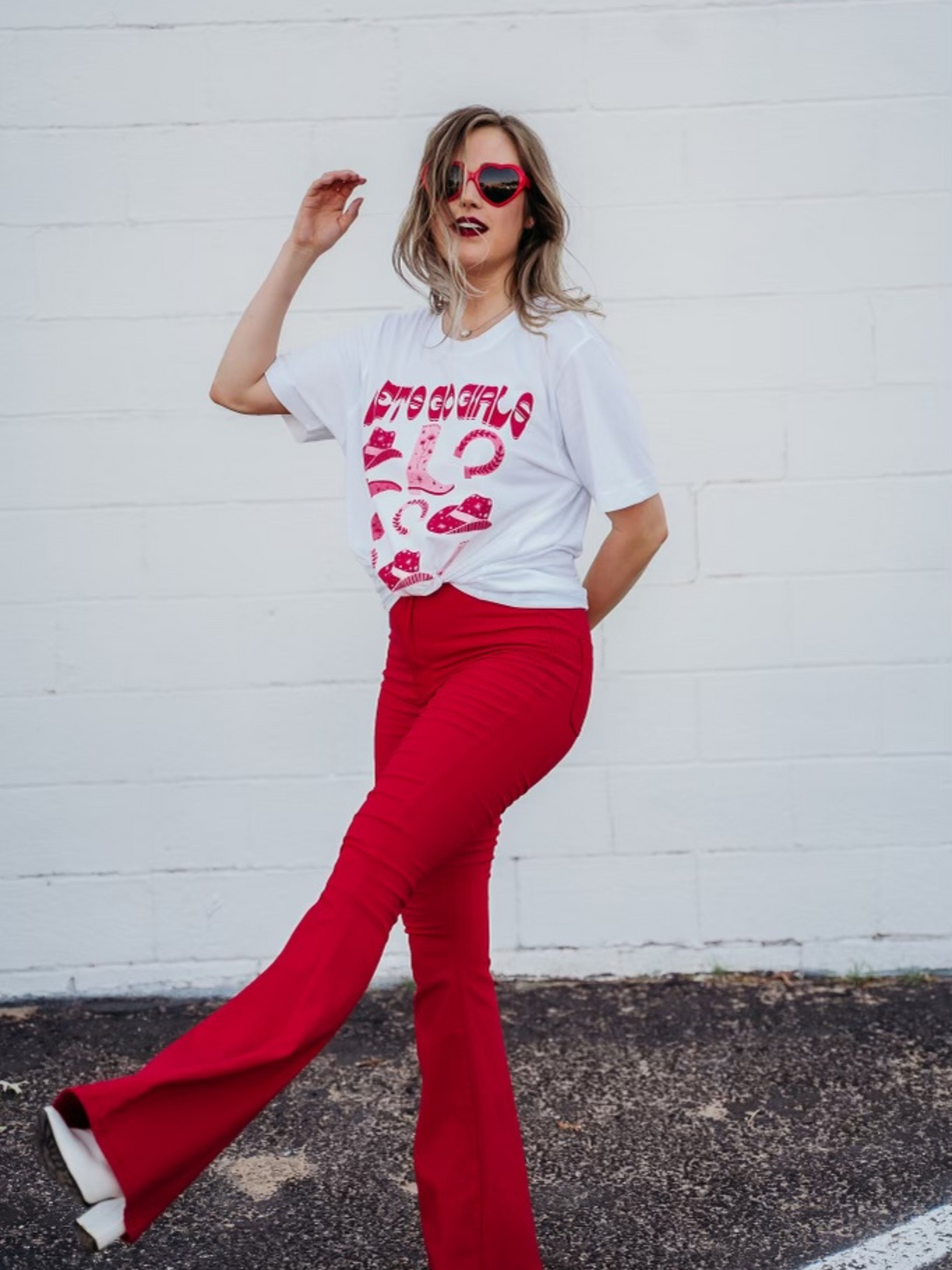 Fiona High Waisted Bell Bottom Flare Jeans - Red – Willow Fiona High Waisted Bell Bottom Flare Jeans - Red – Willow