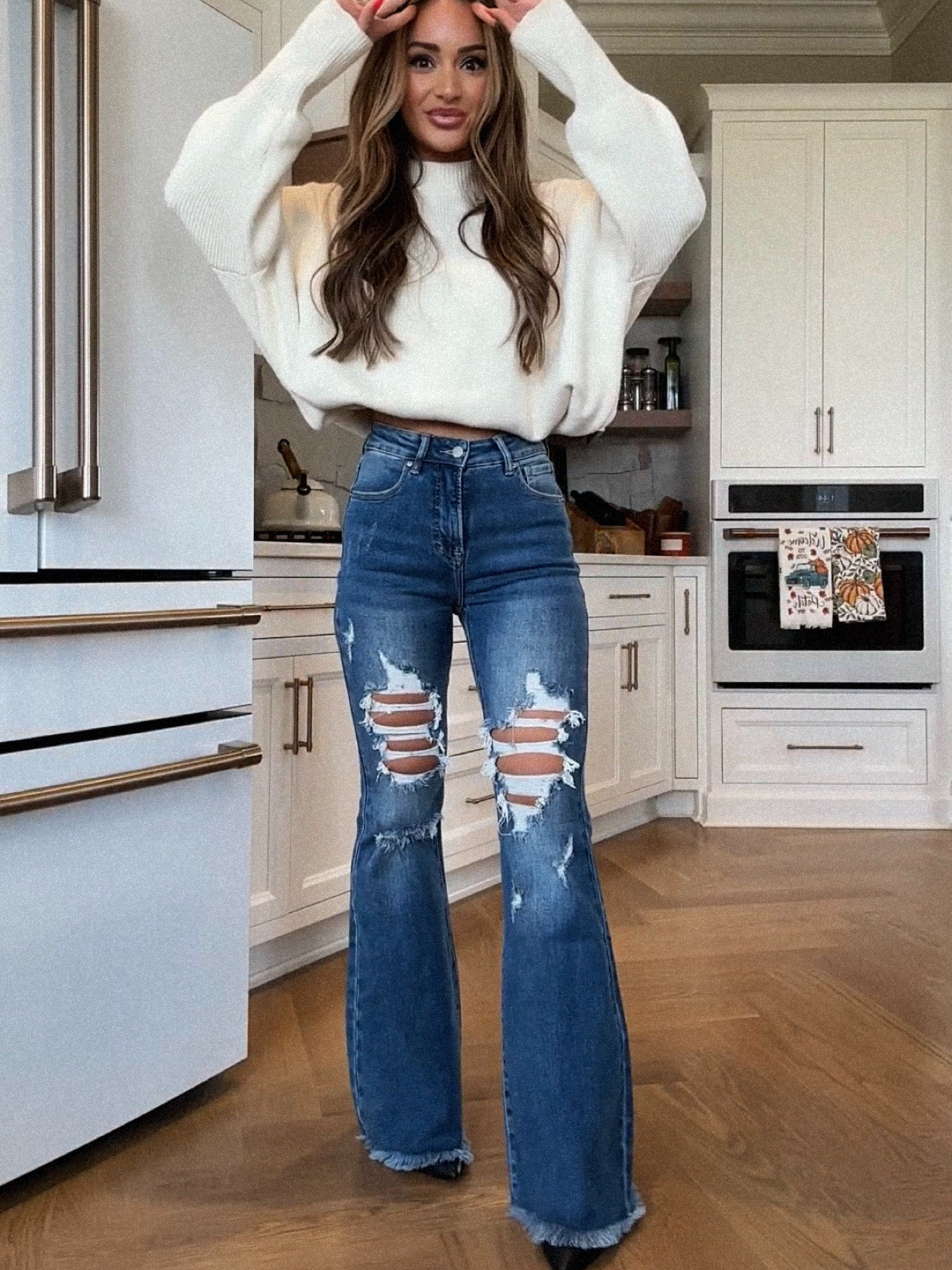 Viral Lainey Tummy Control Flare Jeans