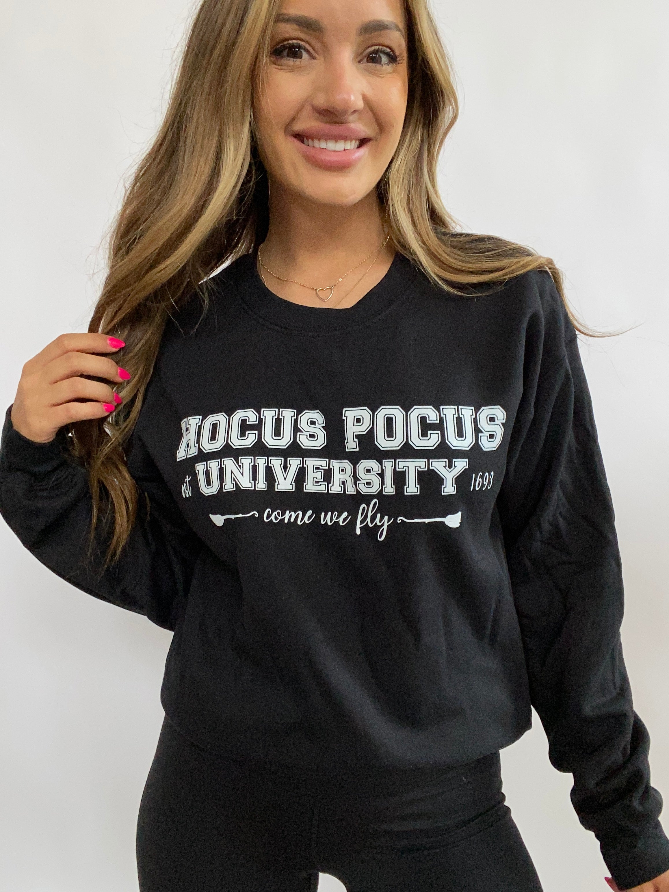 Hocus Pocus University Crewneck- Black