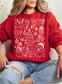 Whimsical Christmas Graphic Crewneck