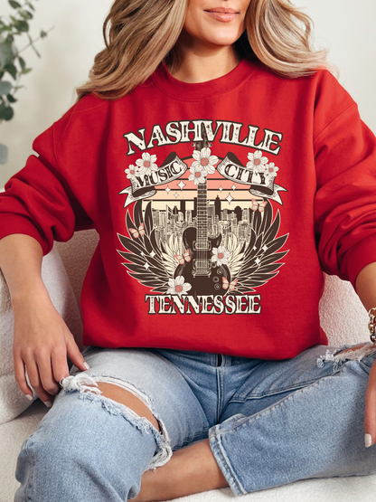 Nashville Music City Graphic