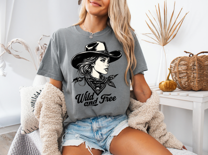 Wild And Free Cowgirl Graphic Tee