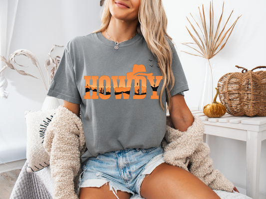 Sunset Howdy Club Graphic Tee