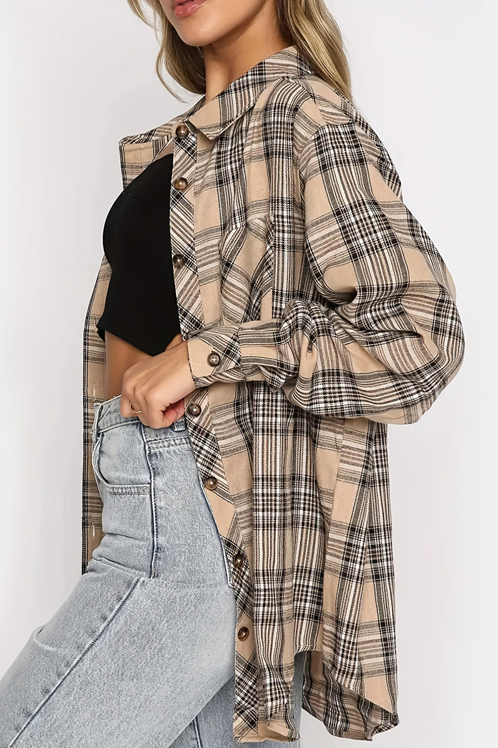 PREORDER Apple Cider Dreams Plaid Long Sleeve Shacket