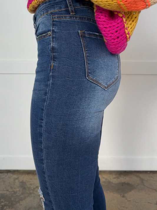 Buy our "Lexi Distressed Skinny Jeans with Pockets" online – Willow Boutique Clothing. Shop stylish Lexi Distressed Skinny Jeans with Pockets today.
