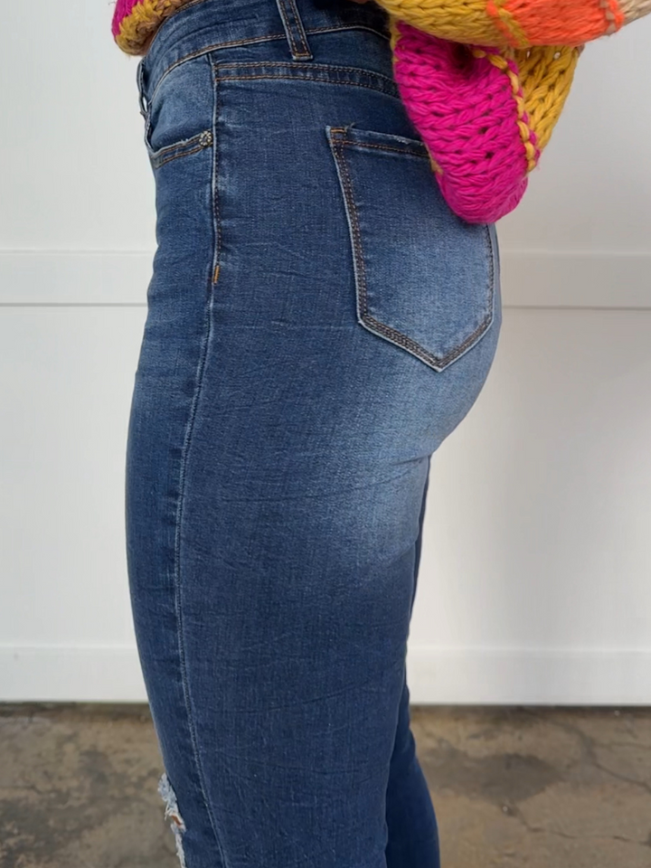Buy our "Lexi Distressed Skinny Jeans with Pockets" online – Willow Boutique Clothing. Shop stylish Lexi Distressed Skinny Jeans with Pockets today.