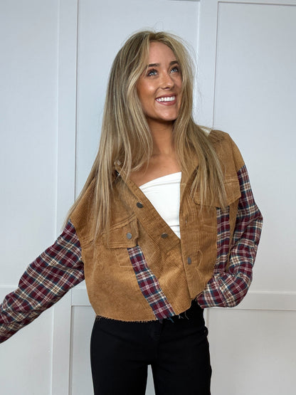 Buy our "Fall Leaves Plaid Cropped Shacket" online – Willow Boutique Clothing. Shop stylish Fall Leaves Plaid Cropped Shacket today.