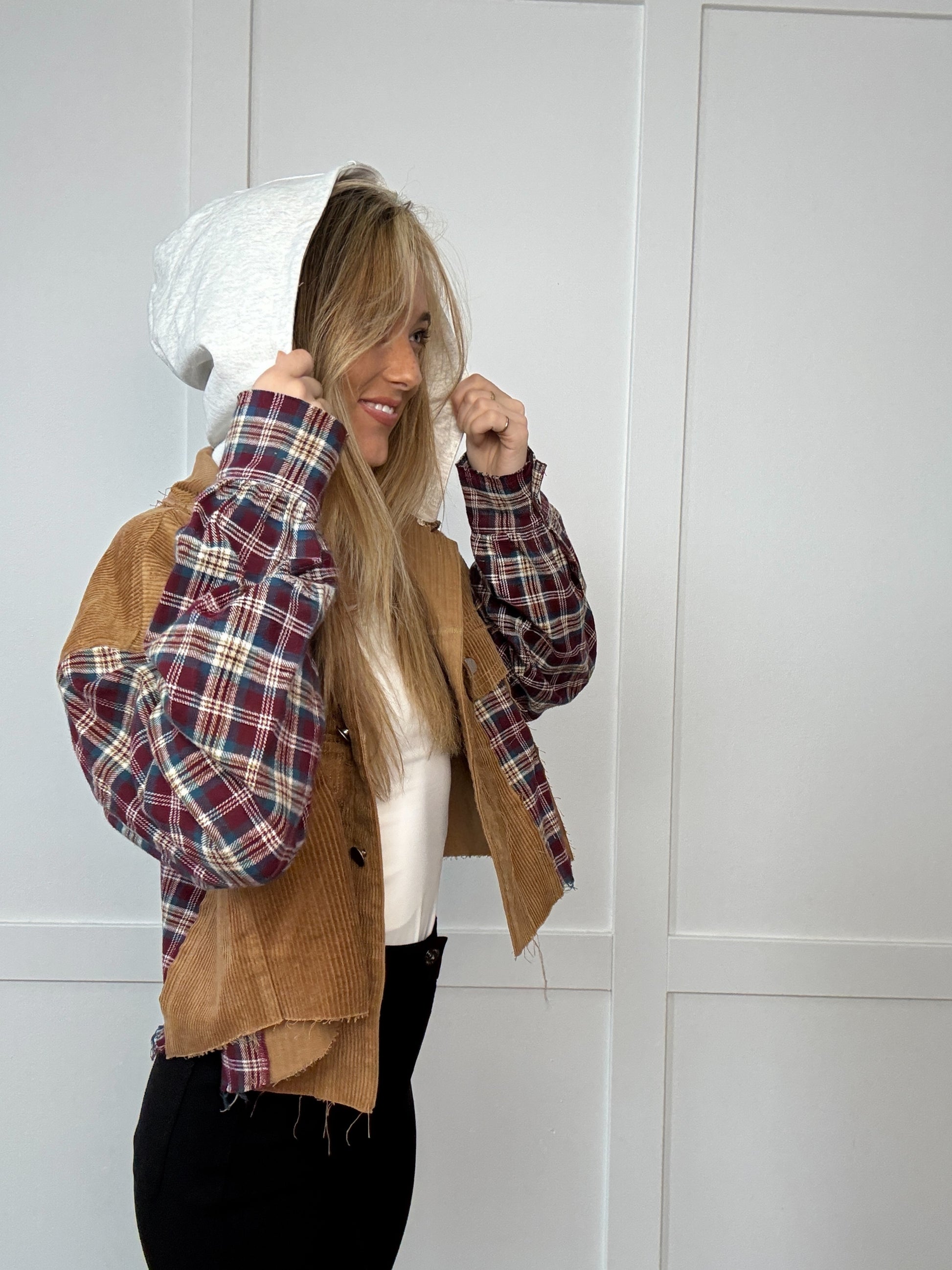 Buy our "Fall Leaves Plaid Cropped Shacket" online – Willow Boutique Clothing. Shop stylish Fall Leaves Plaid Cropped Shacket today.