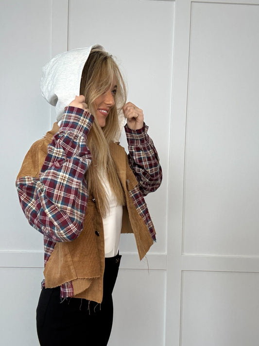 Buy our "Fall Leaves Plaid Cropped Shacket" online – Willow Boutique Clothing. Shop stylish Fall Leaves Plaid Cropped Shacket today.