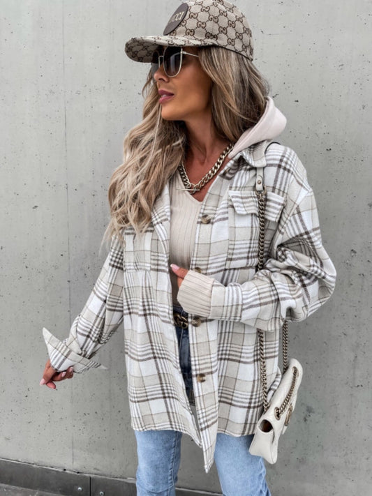 Buy our "PREORDER: Darby Plaid Dropped Shoulder Hooded Jacket" online – Willow Boutique Clothing. Shop stylish PREORDER: Darby Plaid Dropped Shoulder Hooded Jacket today.