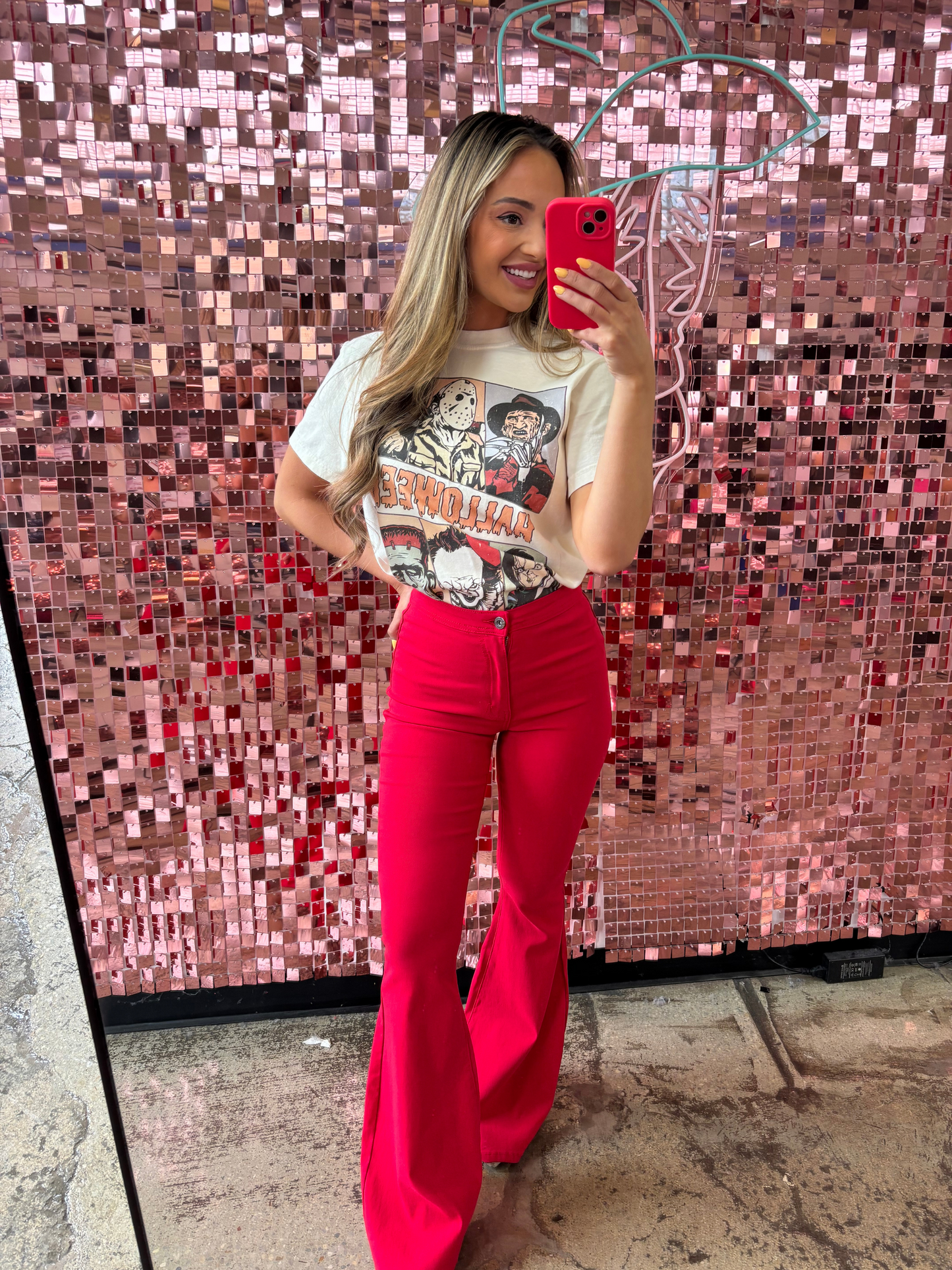 Buy our "Spooky Flare Bundle (1 Fiona Flare + 1 Surprise Spooky Shirt)" online – Willow Boutique Clothing. Shop stylish Spooky Flare Bundle (1 Fiona Flare + 1 Surprise Spooky Shirt) today.