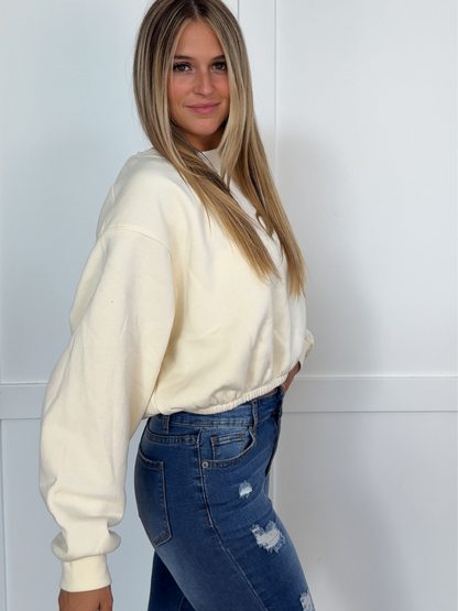 Pullover Babe Cropped Crewneck