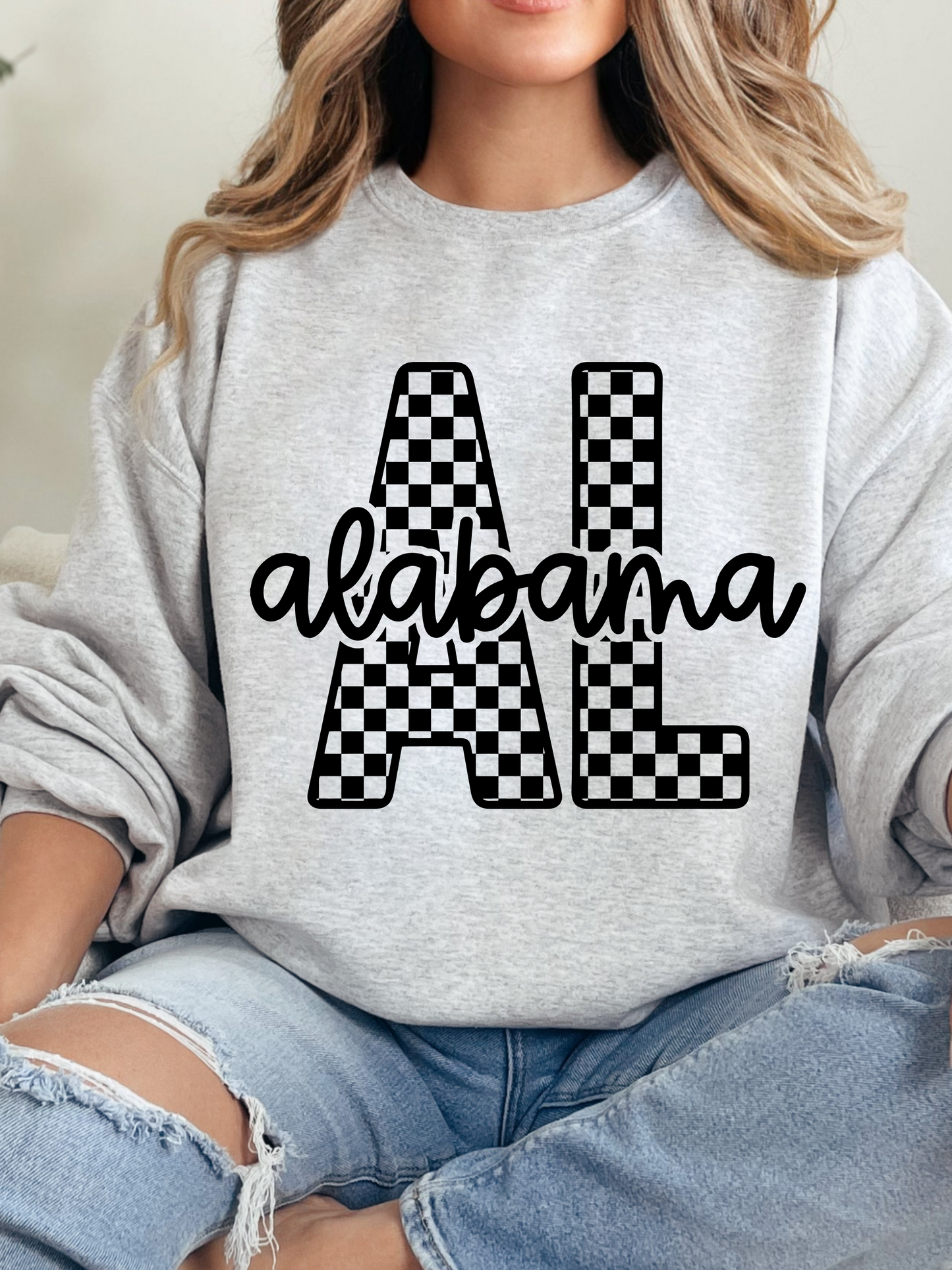 Checkered Alabama Graphic