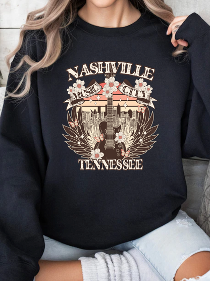 Nashville Music City Graphic